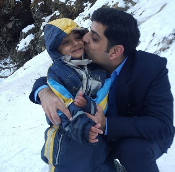 Sanchit Chanana with his father