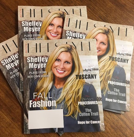 Shelley Meyer featured on various magazine cover pages
