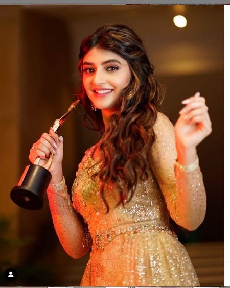Sreeleela with her award