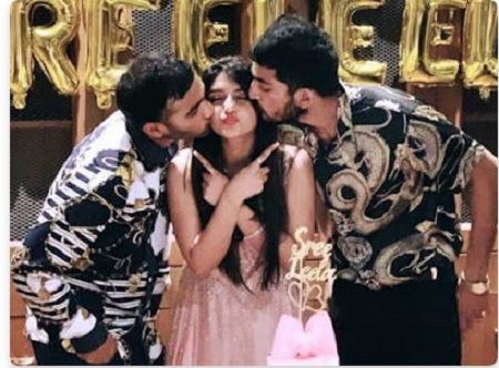 Sreeleela with her two brothers