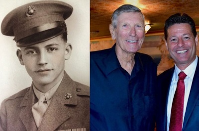 Steve Lodge with his both fathers Arthur Hubert Chavez (left) and Robert Eugene Lodge (right)