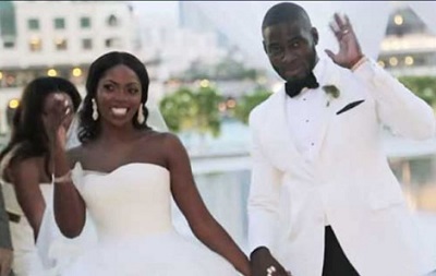 Tee Billz with his ex-wife Tiwa Savage
