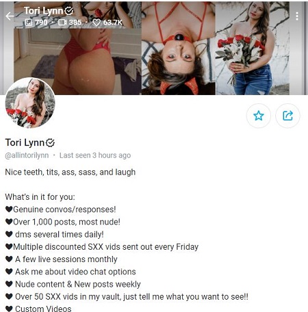 Tori Lynn onlyfans