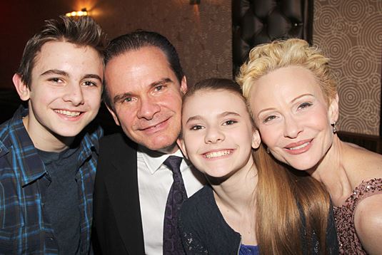 Tracy Shayne with her husband and step kids