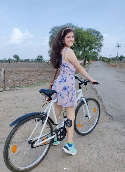 Urvi Singh loves cycling