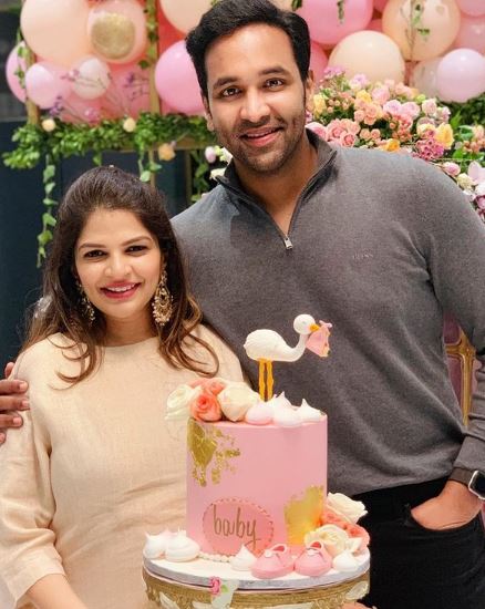Viranica Manchu with her husband Vishnu Manchu