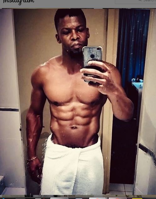 Vuyo Dabula with his i phone