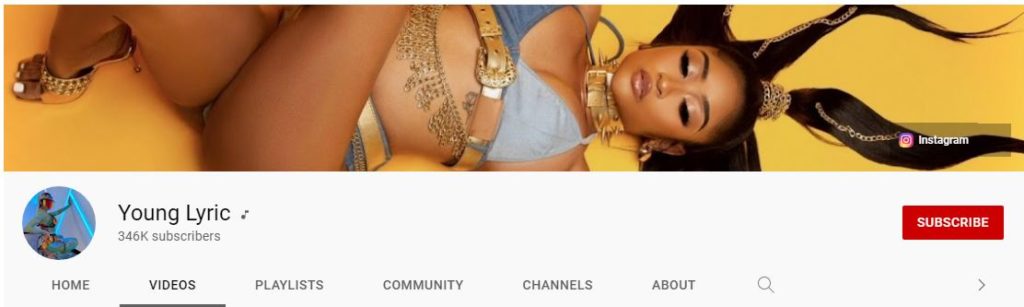 Young Lyric Youtube channel