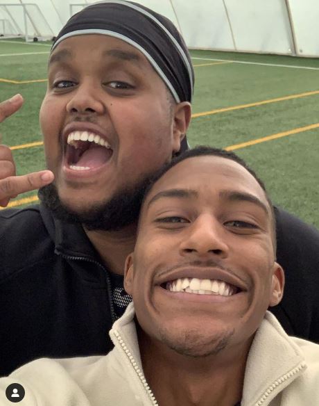 Yung Filly with his best friend Chunkz