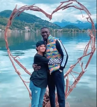 Zaira Nucci with her boyfriend Khaby Lame
