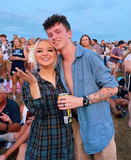 Zoe Laverne with her partner Dawson Day