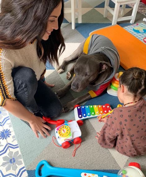 Zuria Vega has a pet dog