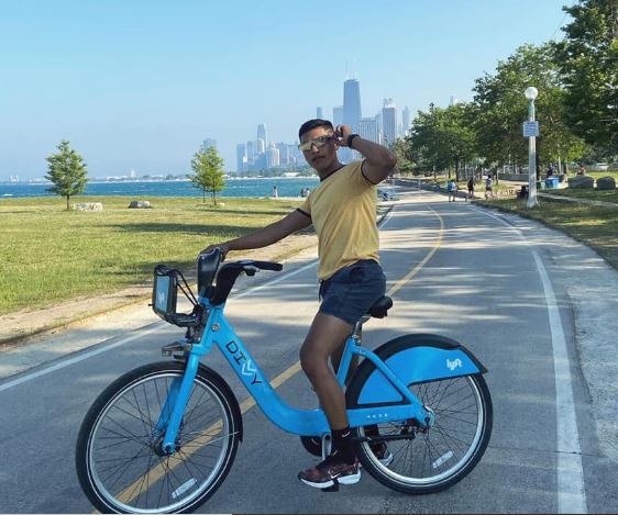 Abi Ventura does cycling