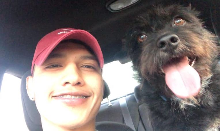 Abi Ventura has a pet dog