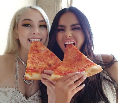 Abigail Ratchford is a pizza lover