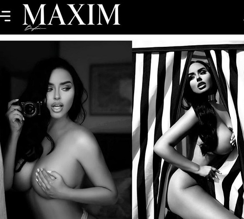 Abigail Ratchford was featured on the cover of Maxim magazine