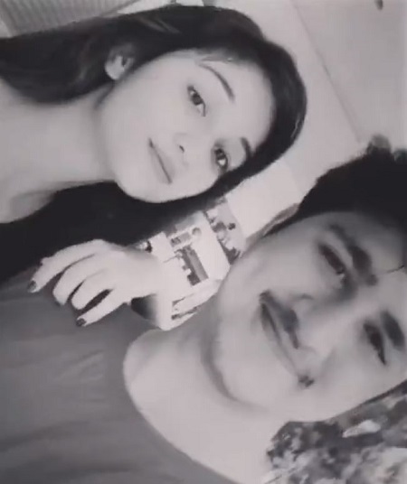 Akanksha Sharma with her brother Dhruv Sharma