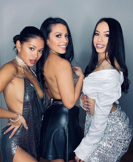 Ammika with her friends