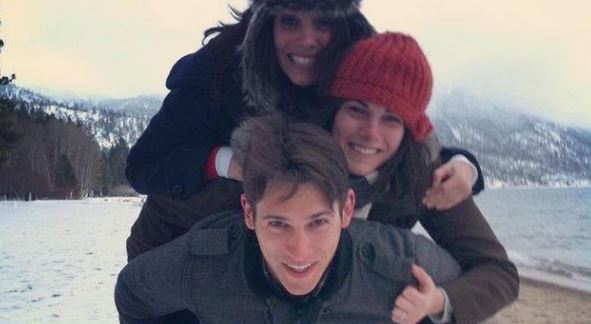 An old photo of Paul with his sisters