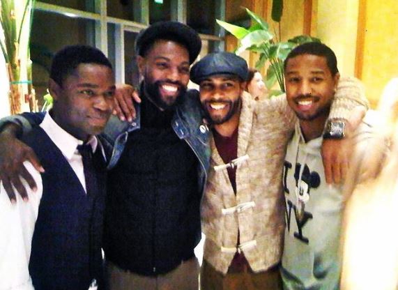 An old photo of William with his friends