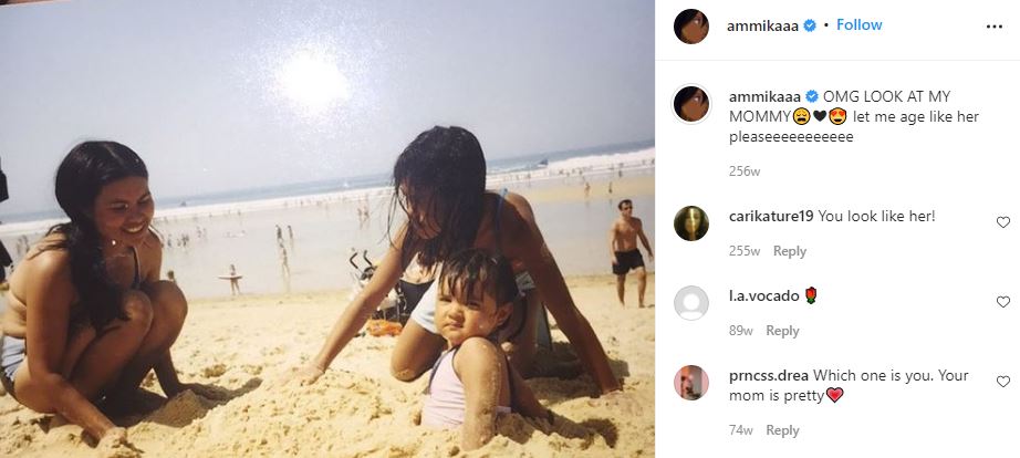An old picture of Ammika's mother