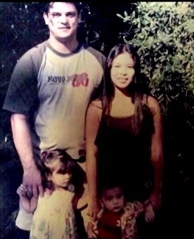 Anji Salvacion with her father Alex John Garbalev, mother and brother John Marcus Yancey Salvation Gorby