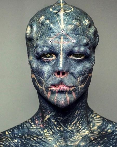 Anthony Loffredo tattooed his entire body