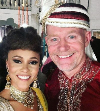 Ashley Darby in Indian attire