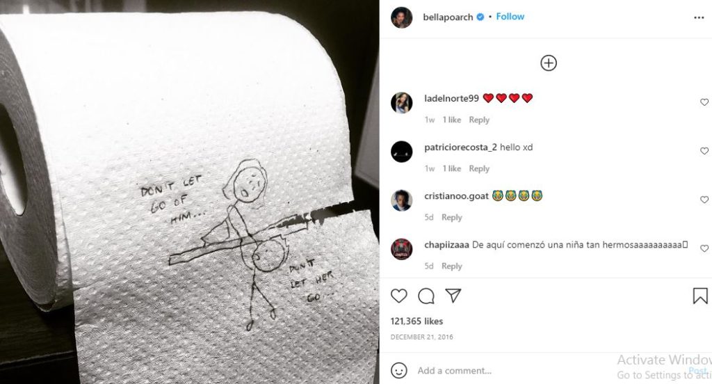Bella Poarch's first Instagram post