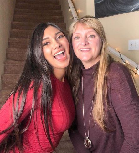 Brenna Marie Narayan with her mother