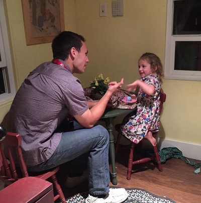 Britain Covey with his niece