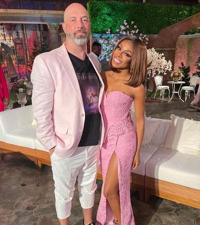 Candiace Dillard with her spouse Chris Bassett