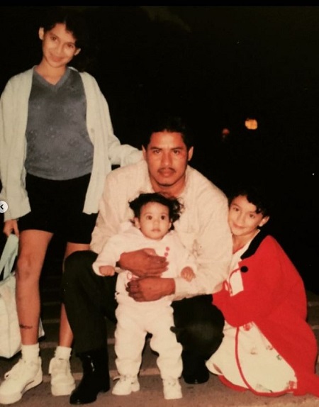 Carla Medrano pre-teen picture with her father