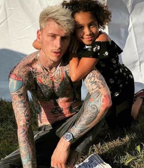 Casie Colson Baker old image with her dad