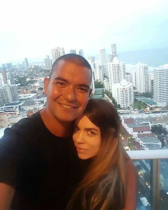 Cherie Louise and her boyfriend