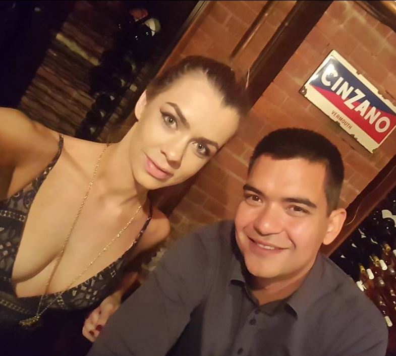 Cherie Louise with her lover
