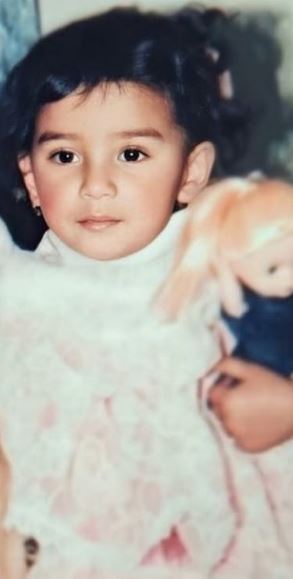 Childhood image of Patralekha Paul