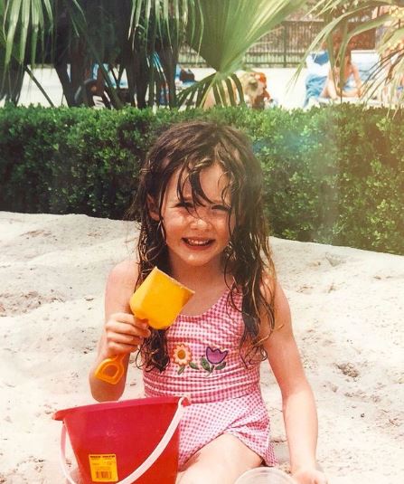 Childhood photo of Courtney King