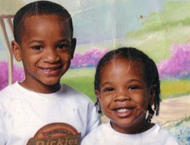 Childhood photo of JoJo Splatt with his brother