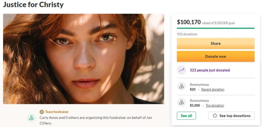 Christy Giles GoFundMe Page