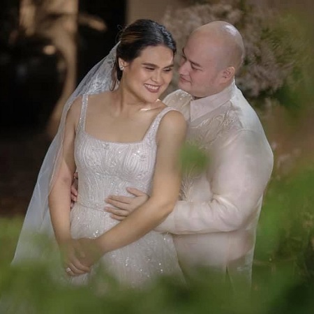 Claudine Bautista with her husband