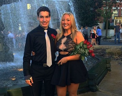 Corinna Slusser with her friend Sam