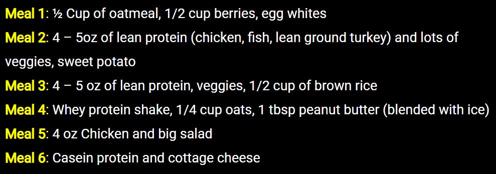 Courtney King's diet plan