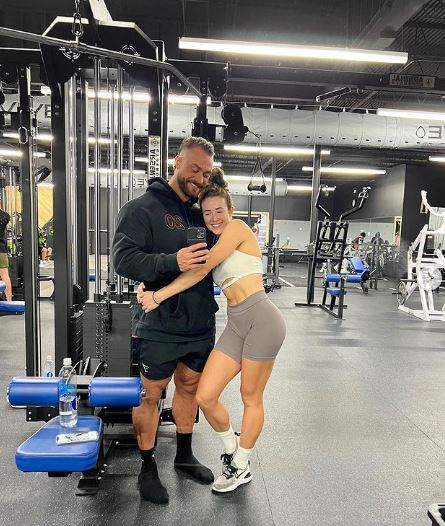 Courtney with her boyfriend Chris Bumstead