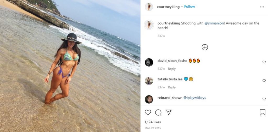 Courtney's first Instagram post