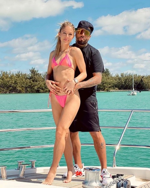 Cydney Moreau with her ex-boyfriend Nicky Jam