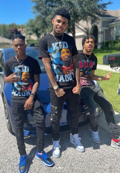 Damaury with his friends
