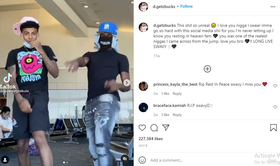 Damaury's first Instagram post