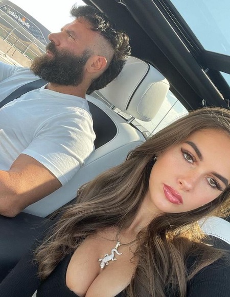 Dan Bilzeria with his girlfriend Vivien Rubin