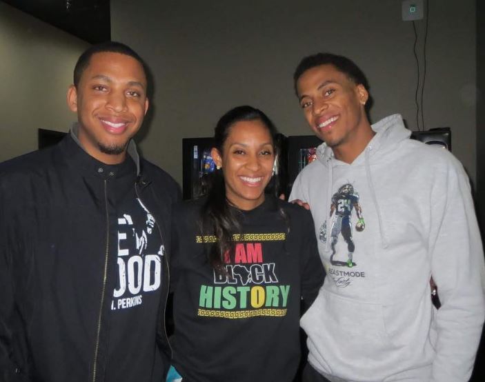 Dana Isaiah with his brother and sister